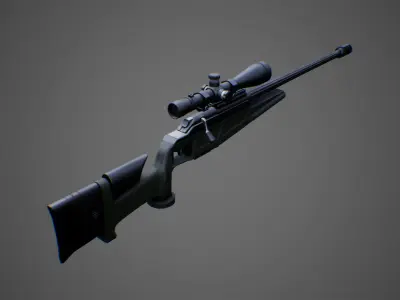 Weapons pack 01 with character animations 3D model