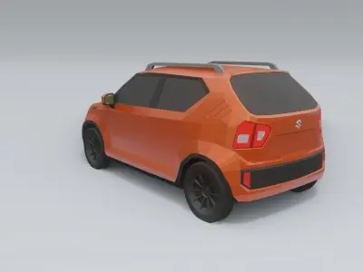 Suzuki Ignis low poly 3D model  Low-poly 3D model