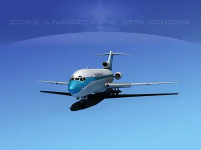 Boeing 727-100 Sabena 1 3D model
