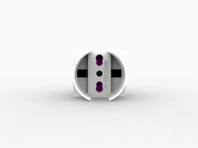 Doppia presa - Double Plug 3D model