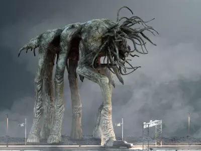 Creature of the Mist Low-poly 3D model