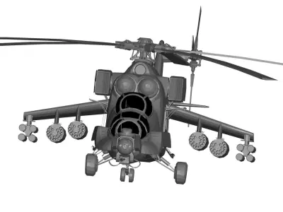 Mil Mi-24 3D model