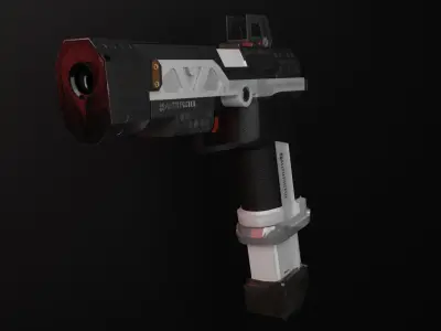RE-45 Pistol Apex Legends Low-poly 3D model