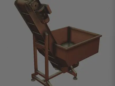 Conveyor belt shooting machine 3D model