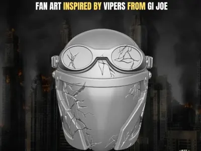 Viper Collection Fan Art Heads for Action Figures 3D print model