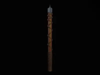 Short War Axe 02 Low-poly 3D model