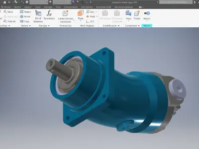 Hydraulic motor type 210 3d model 3D model