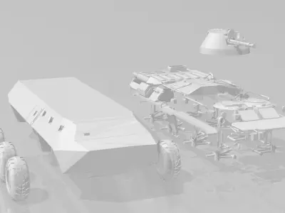 Ukraine BTR-80 Free 3D model