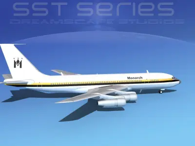 Boeing 707-320 SS Monarch 3D model