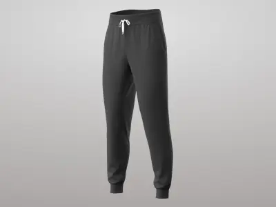 Sports Pants Male 01v PBR 3D model