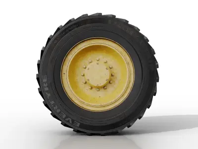 Tractor wheel 3D model