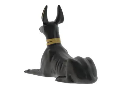 Egyptian God Anubis Dog Low-poly 3D model