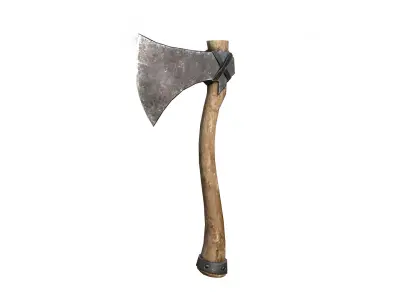 Axe - Wood Handle Low-poly 3D model