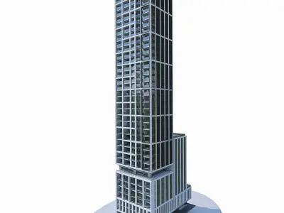 Residential Tower 03 Low-poly 3D model