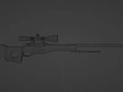 AWP Like CSGO Low-poly 3D model