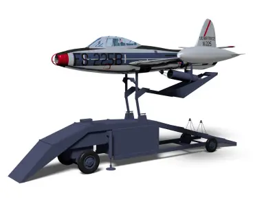 Republic F-84 G15 3D model