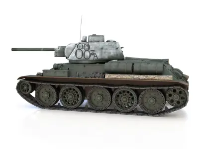 OT-34-76 - Soviet Flamethrower Tank - 88A 3D model