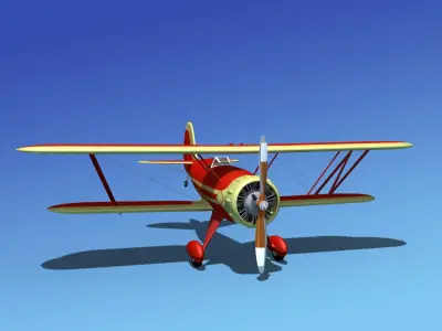 Waco YMF-5 V11 3D model