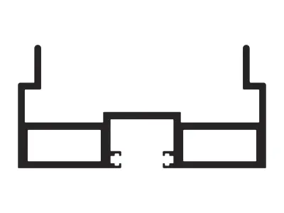 Aluminum Extruded Male Half MOD AL-0116sh Low-poly 3D model
