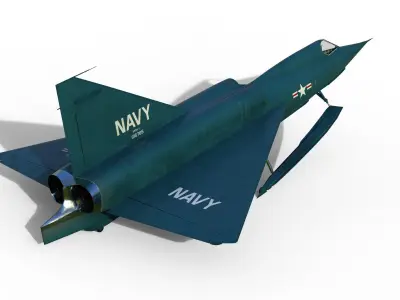 Convair YF2Y Sea Dart 3D model