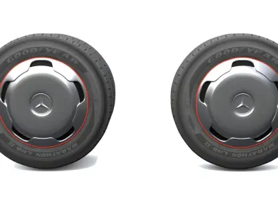 Mercedes Benz Bus Wheel 3D model