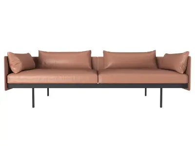 Bureau Sofa Free 3D model