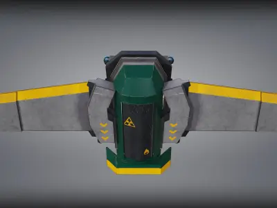 Advanced 3D Jetpack Pack - Unity3D Game Ready Low-poly 3D model