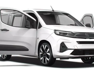 Opel Combo e SWB Van Tailgate HQ Interior 2024 3D model