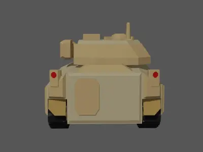 Low Poly Bradley M2 Low-poly 3D model