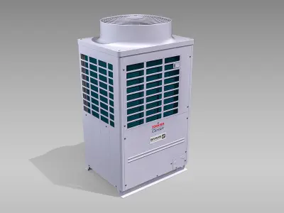 10hp Toshiba Carrier VRF Heat Recovery Outdoor Unit Low-poly 3D model
