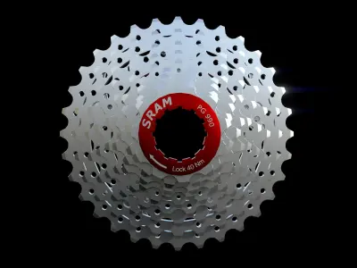 SRAM cassette PG990 Low-poly 3D model