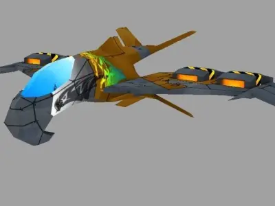 Eagle Jets Low-poly 3D model