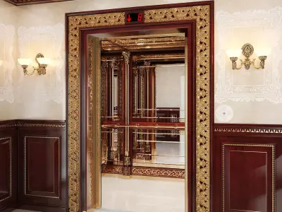 Classic mirror elevator 3D model