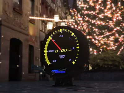 Kit de Relojes Vehiculos Inspirados en Greddy Sirius Low-poly 3D model