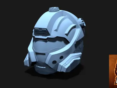 Halo CQB Helmet ready to 3d print 3D model