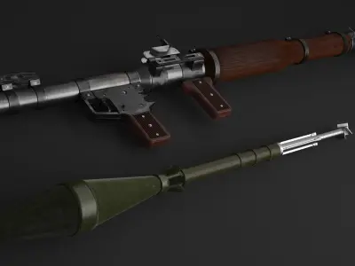 Rocket Launcher RPG 3D model
