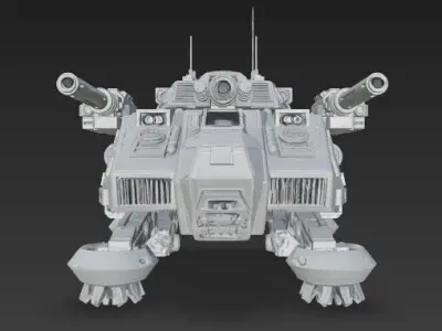 3D Printable Iron Oath Goliath Heavy Assault Tank 3D model
