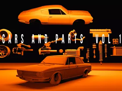 CARS AND PARTS Vol 1 3D model