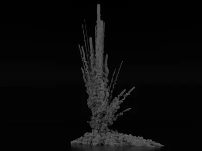 Airstrike Explosion 2 3D model