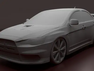 Mitsubishi Lancer Evolution X Free 3D model
