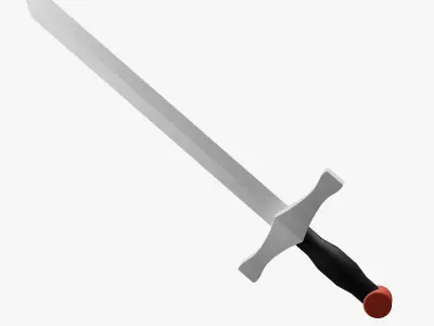 metal sword 3d model 3D model