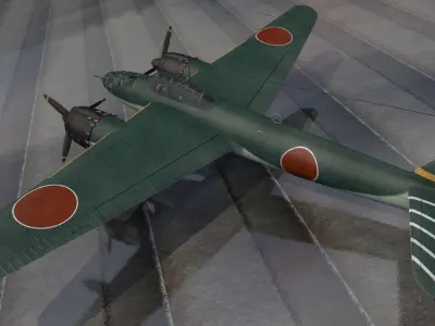 Yokosuka P1Y1 Ginga - aka Frances 3D model