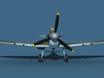 Supermarine Spitfire MkVI V01 3D model