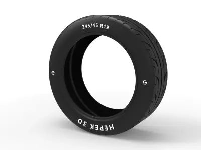 R19 Tire 3D model