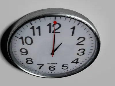 Clock BGE Cycles or with Constraints for Animations Free low-poly 3D model