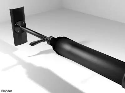 Grenade Launcher Discharger Type 10 3D model
