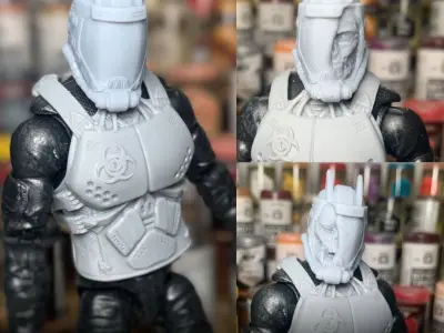 Toxo Viper Fan Art Kit 3D printable File For Action Figures 3D print model