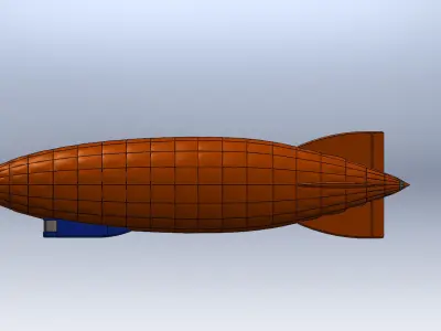 Zeppelin - airship 3D print model