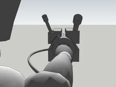 Gravity Particle Launcher  Blame Tsutomu Nihei Low-poly 3D model