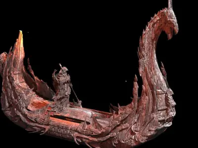 Underworld Ferry Grand 4 With Kharon 3D model